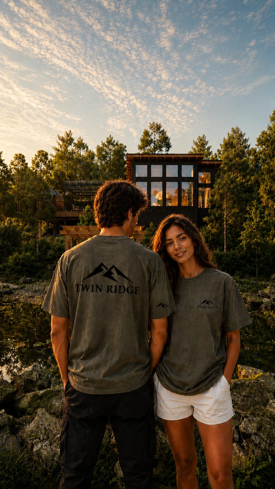 Twin Ridge lifestyle merch models